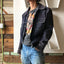 70’s Midnight Suede Trucker Jacket - Medium