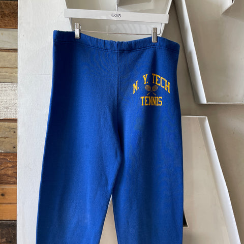 80’s Russell N.Y. Tech Tennis Sweatpants - Large