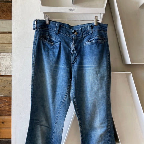 60’s Thrashed Denim Flares - 31” x 31”