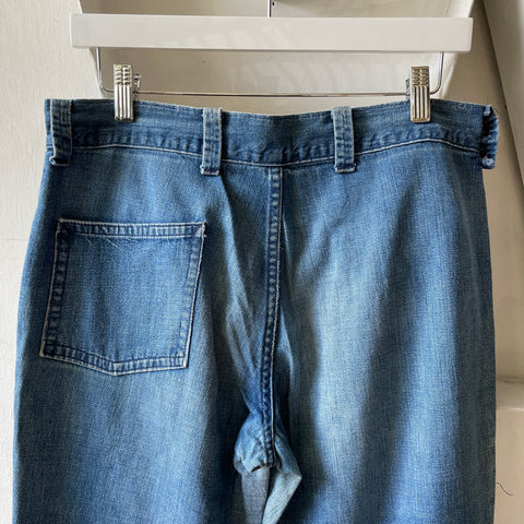 60’s Thrashed Denim Flares - 31” x 31”