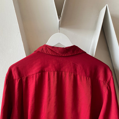 60's Rayon Button up - Medium