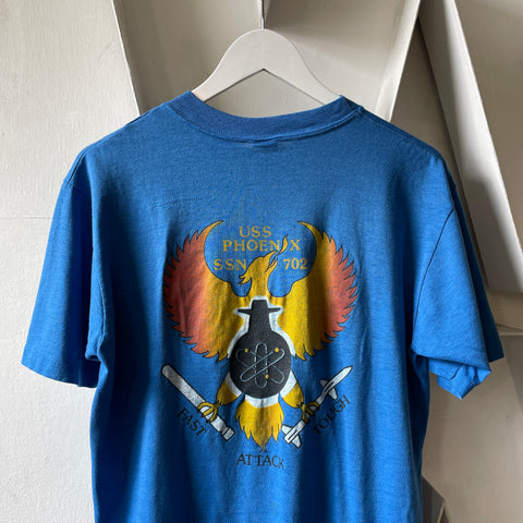 70’s USS Phoenix Nuclear Sub Tee - Large
