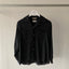 50's/60's Black Gabardine Shirt - Medium