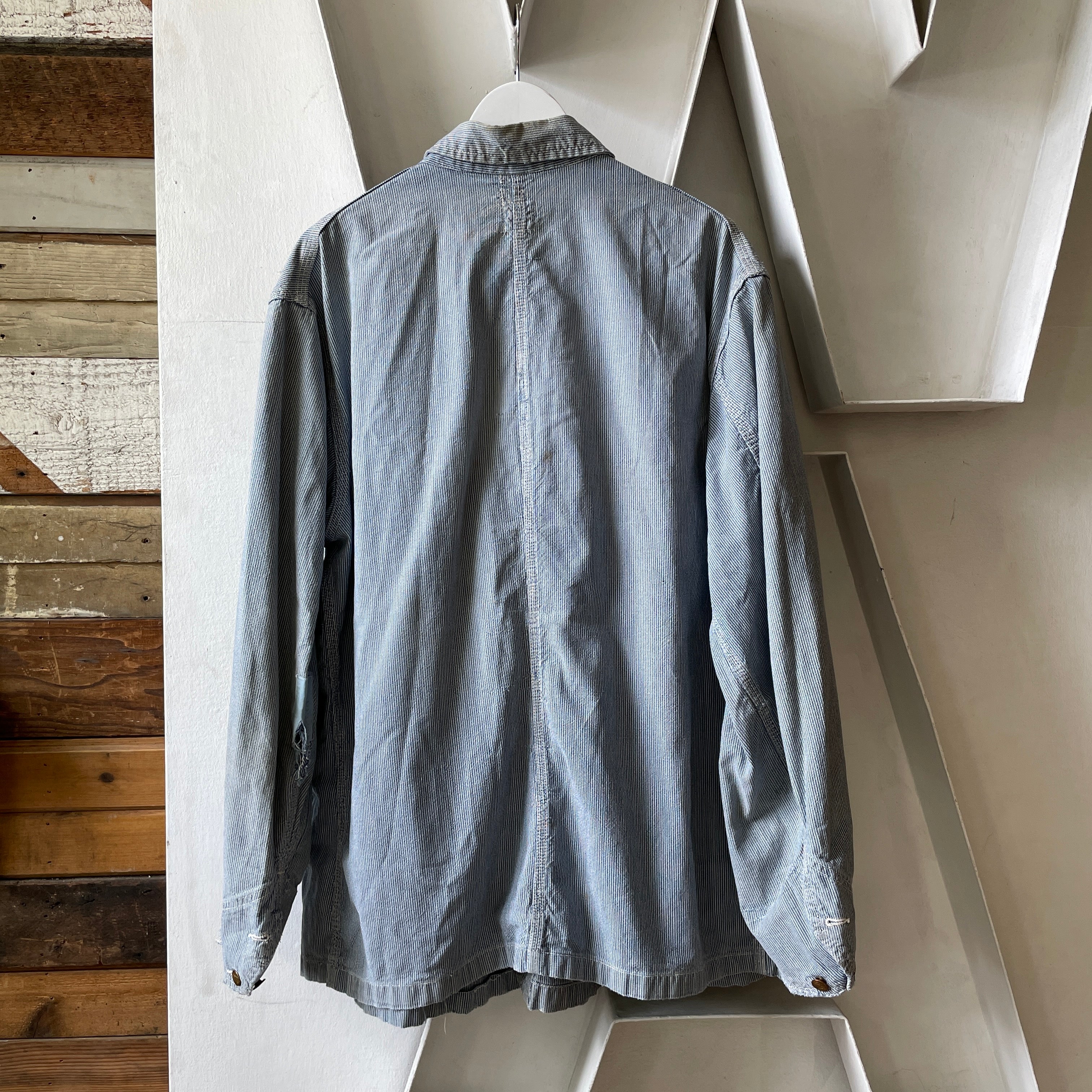 60's Lee Hickory Stripe Chore Coat - XL – Kissing Booth
