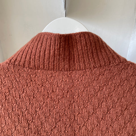 60’s Wool Zip Sweater - Small