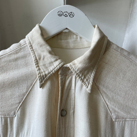 60’s Pearl Snap Western Shirt - Medium
