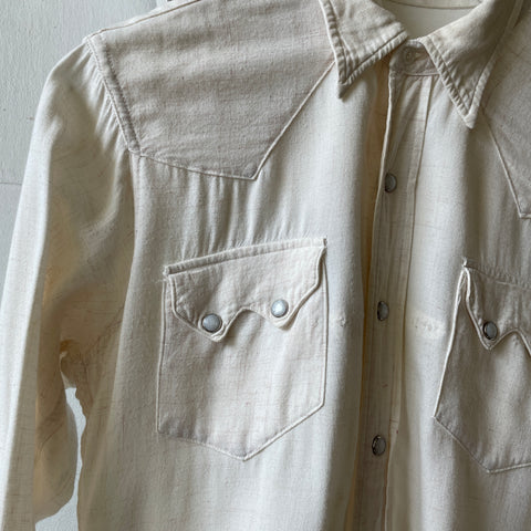 60’s Pearl Snap Western Shirt - Medium