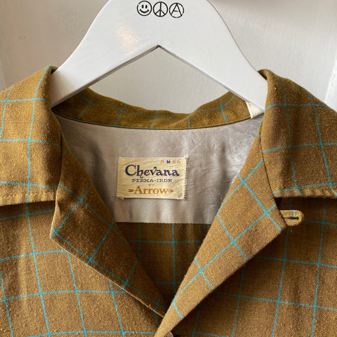 60's Wool Loop Collar Shirt - Medium