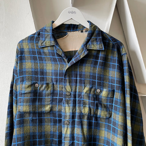 50’s Boxy Wool Flannel - Large
