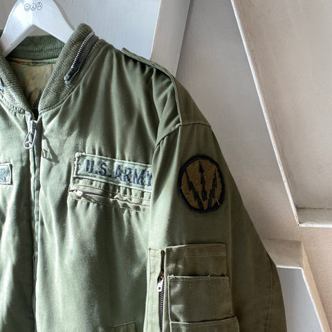 60's Custom Military Bomber Jacket - Large