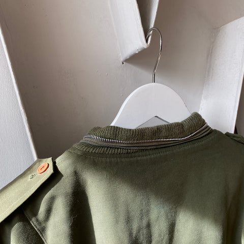 60's Custom Military Bomber Jacket - Large