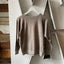 60's Brown/Grey Raglan Sweatshirt - Medium