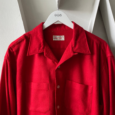 60's Wool Blend Button Up - XL