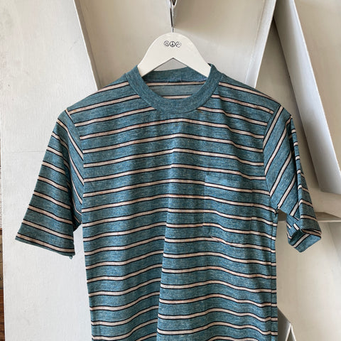 70’s Striped Pocket Tee - Small
