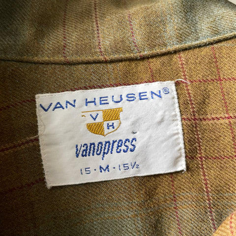 60’s Plaid Loop Collar - Medium
