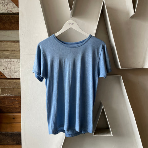 60's Blue Ringer Tee - Medium