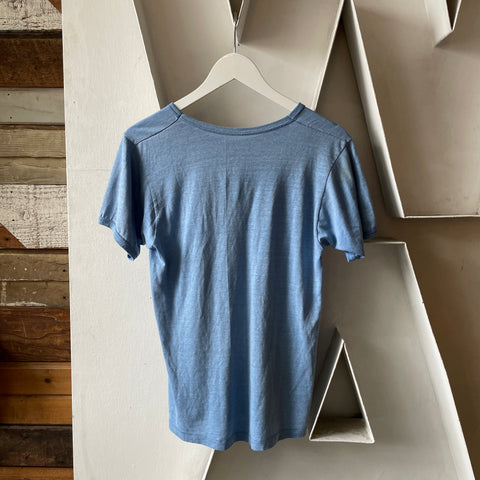 60's Blue Ringer Tee - Medium