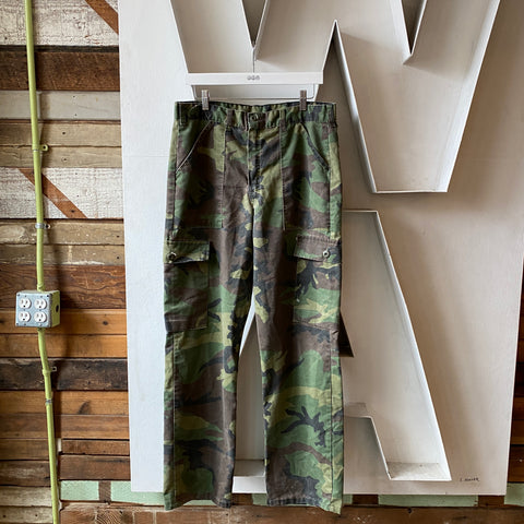 80's Camo Cargos - 34” x 31.5”