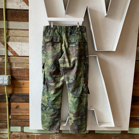 80's Camo Cargos - 34” x 31.5”