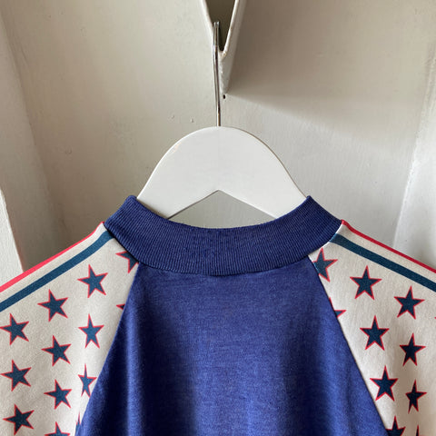 70’s Velva Sheen Star Sleeve - XS