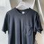80’s Black Blank Pocket Tee - Large