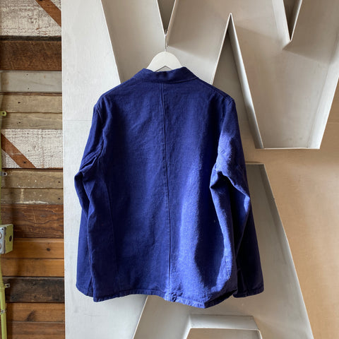 80's Indigo French Work Jacket - XL