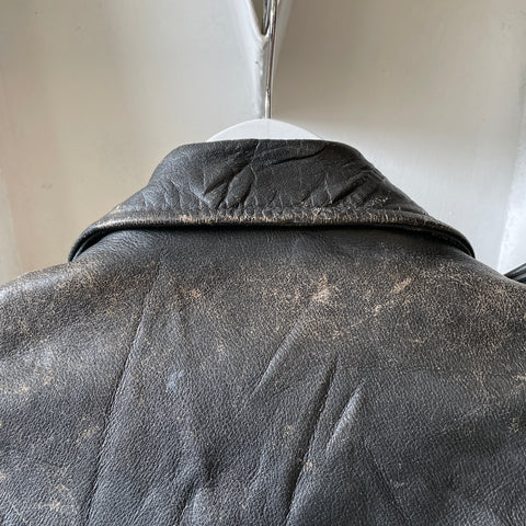 70’s Leather Biker Jacket - Medium