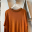 60’s Striped Knit Crewneck Sweatshirt - Large
