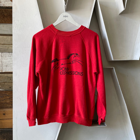 70’s Pony Raglan Crewneck - Medium