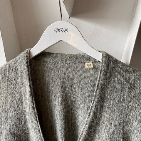 70's Grey Cardigan - XL