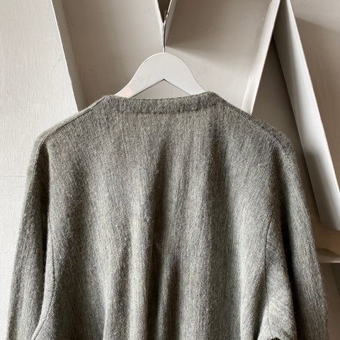 70's Grey Cardigan - XL