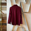 40’s Wool Quarter Zip Shirt - Large