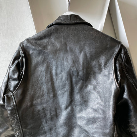 60’s Excelled Horse Hide Biker Jacket - Medium