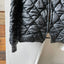 60’s Black Quilted Liner Jacket - Medium