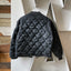 60’s Black Quilted Liner Jacket - Medium