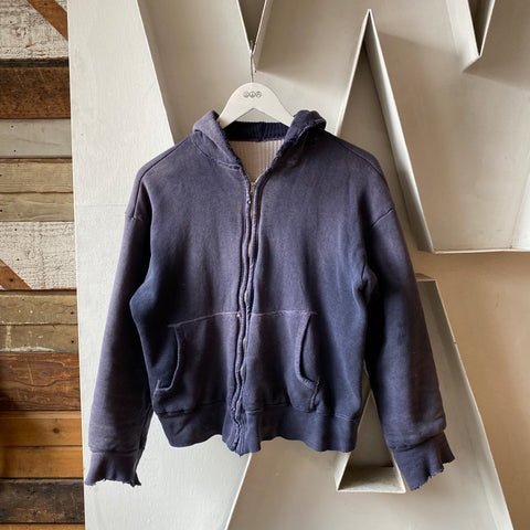 60's Thermal Lined Zip Up - Large