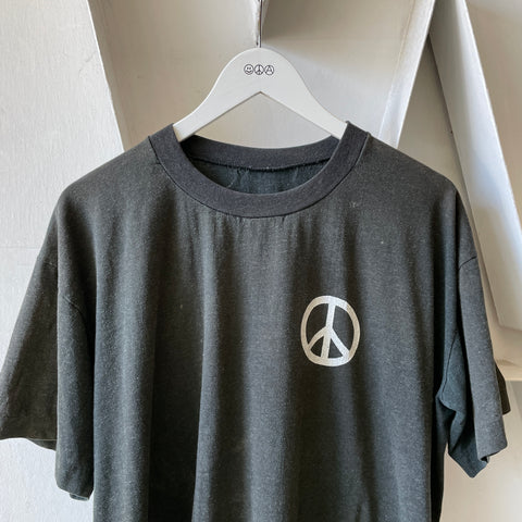 80’s Cropped Peace Tee - Large