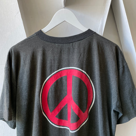 80’s Cropped Peace Tee - Large