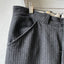 40’s Striped Wool Trousers - 34” x 27”