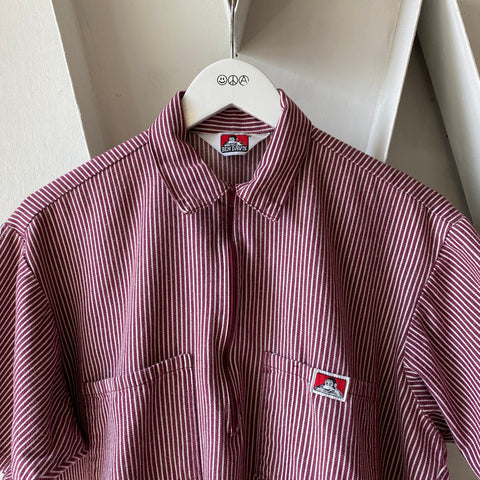 90's Ben Davis Cropped 1/3 Zip - Large