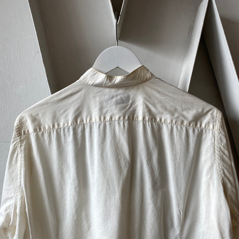 80's YSL Mandarin Collar Shirt - Large