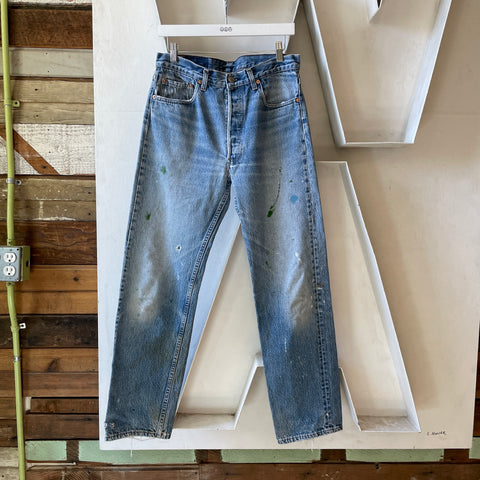 80’s Painted Levi’s 501 - 32” x 30”