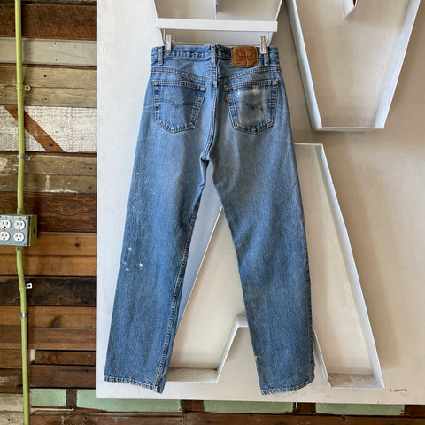 80’s Painted Levi’s 501 - 32” x 30”