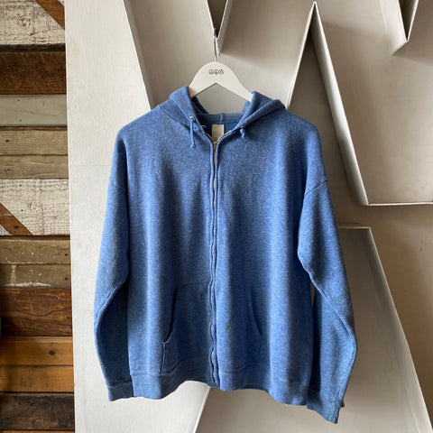 80's Zip Up Sweatshirt - XL