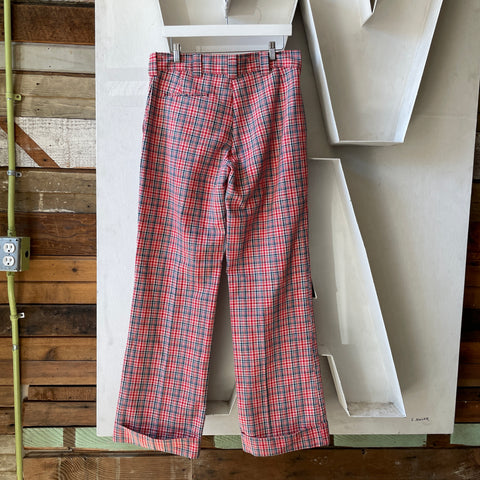 70’s Plaid Trousers - 32" x 33"