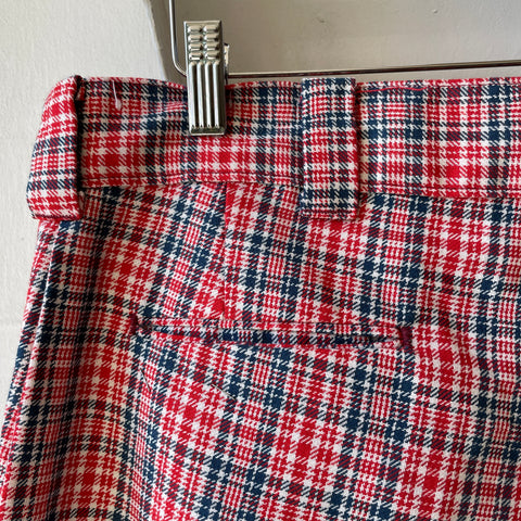 70’s Plaid Trousers - 32" x 33"