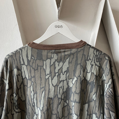90's Camo Long Sleeve Tee - XL