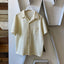 70’s Knit Short Sleeve Button Up - XL