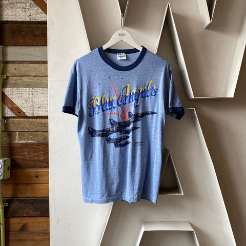 80's Blue Angels Ringer - Large