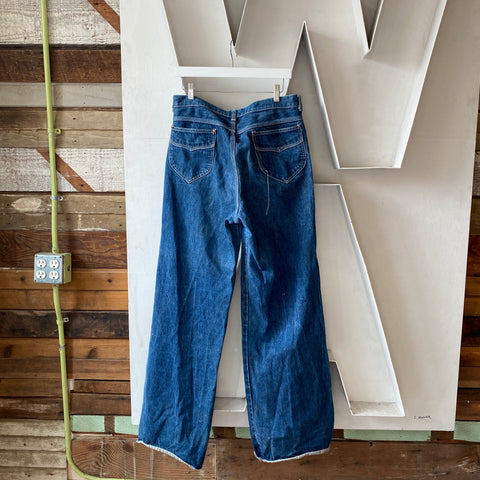 70's Wide Leg Denim - 34” x 36”